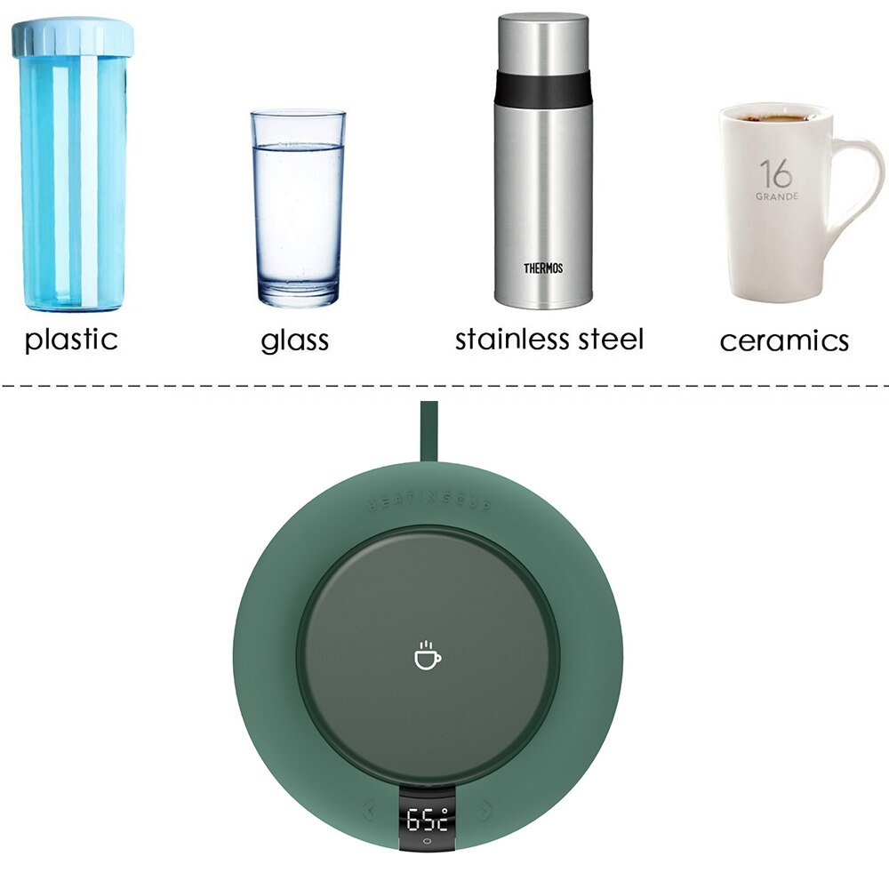 YAJIAO inteligente para automóbil calentador de café taza calentador 3 velocidad de temperatura de Control para leche de café agua de Navidad 220V/20W