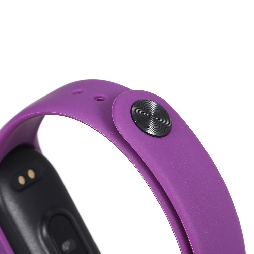 M5 intelligent armbånd bt telefon fitness ur hjertefrekvens blodtryksmåler vandtæt (lilla) fitness udstyr til gym