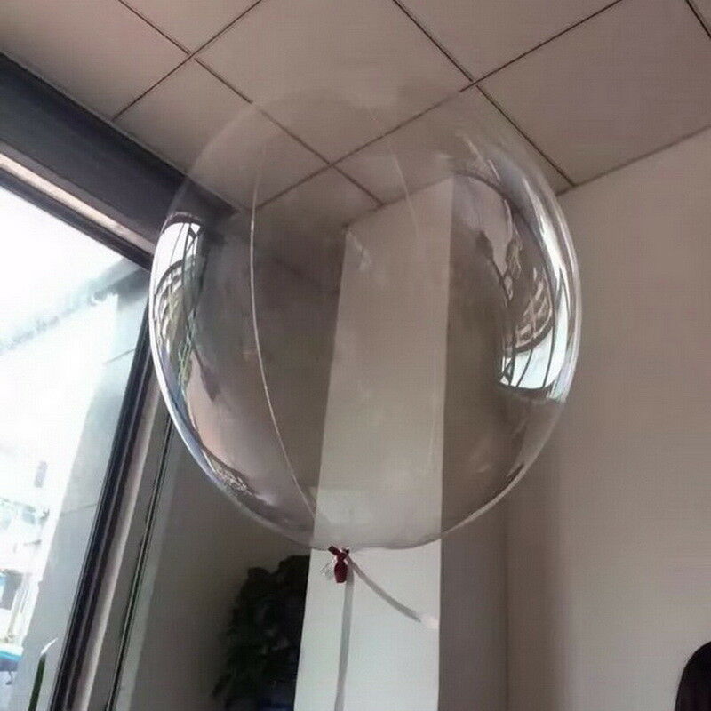 50Pcs 12/18/20/24/36 Inch Opblaasbare Bobo Ballon Transparante Globes Verjaardagsfeestje Benodigdheden Bruiloft Baby douche Decoratie