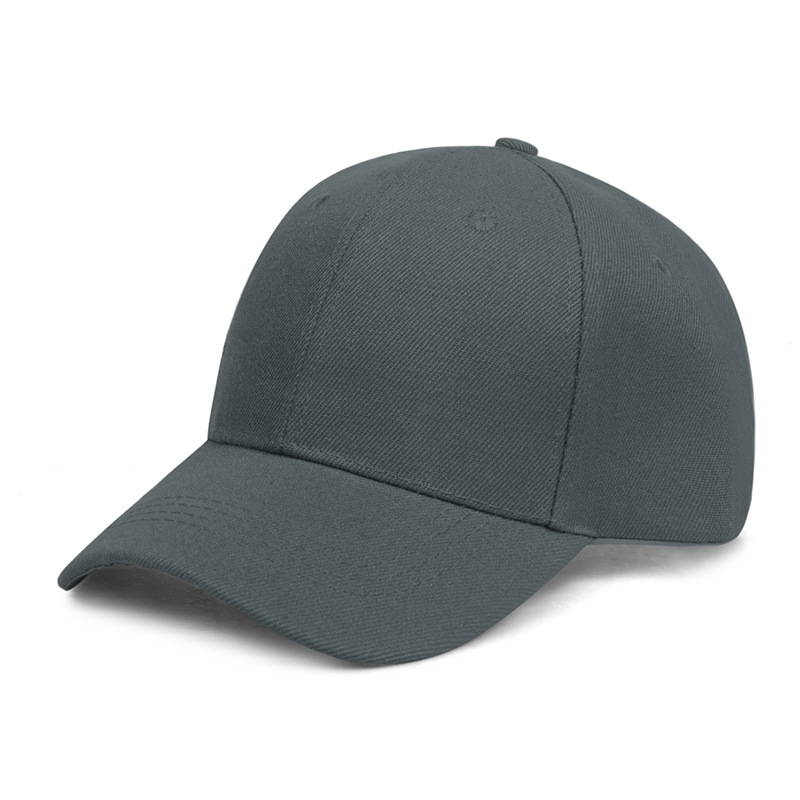 Solid Baseball Cap Goedkope Dames Heren Zomer Herfst Lente Zonneklep Hoeden Gele Caps: GRIJS