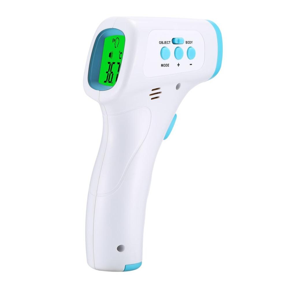 Infrarødt termometer berøringsfrit digitalt pandetermometer lcd-baggrundsbelysning til voksen/børn/baby