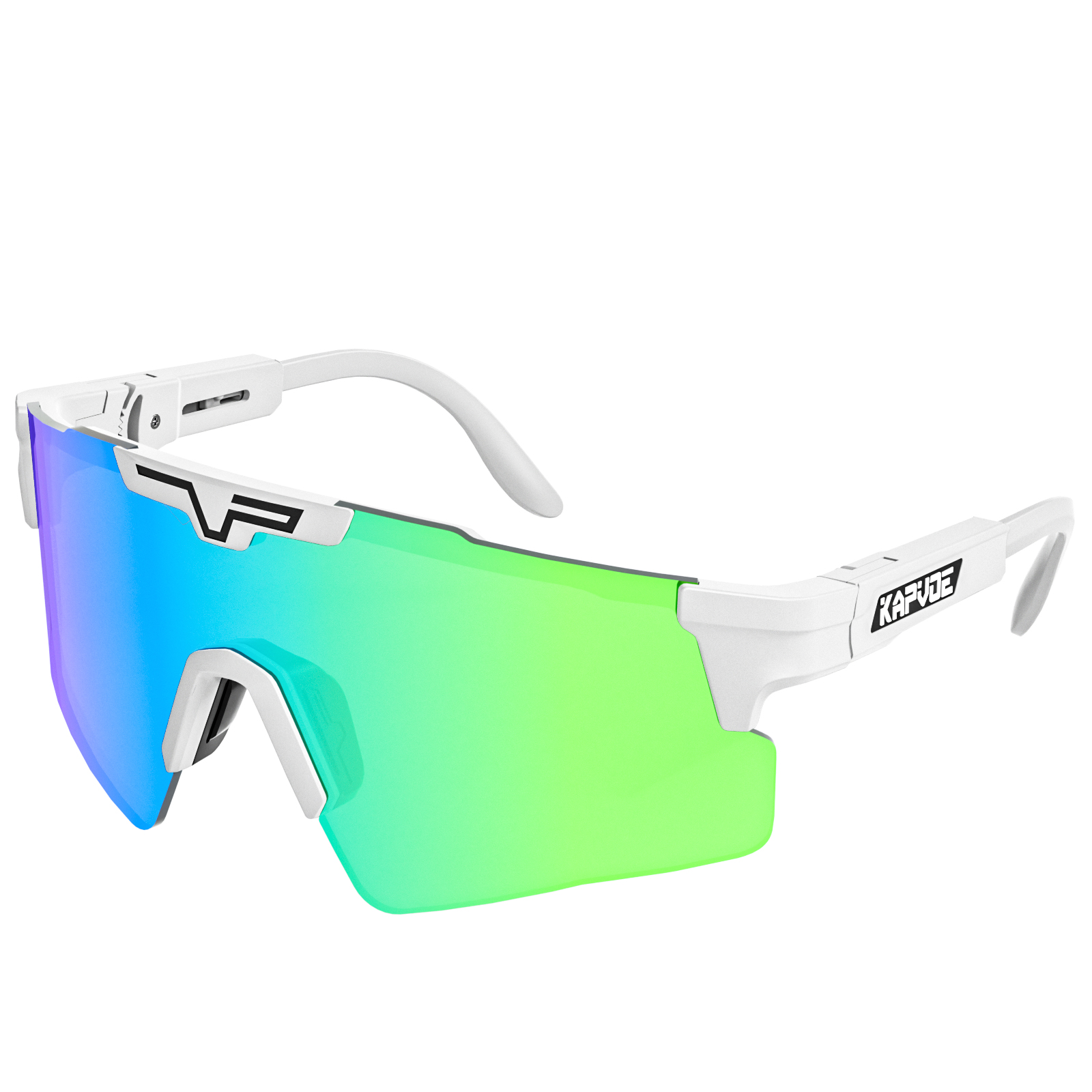 KAPVOE-Óculos De Sol De Ciclismo Polarizados Para Homens E Mulheres, Óculos De Esportes Ao Ar Livre, Óculos De Bicicleta, Bicicleta De Estrada, MBT, UV400: YELLOW
