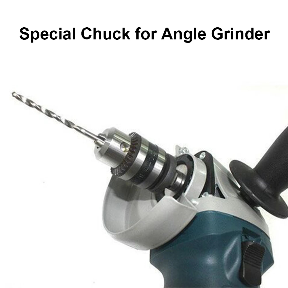 4Inch Electric Angle Grinder To Electric Drill Chuck 10mm Chunk Angle Grinder Convert Adapter Collet 1.5 Coarse Thread Accessory