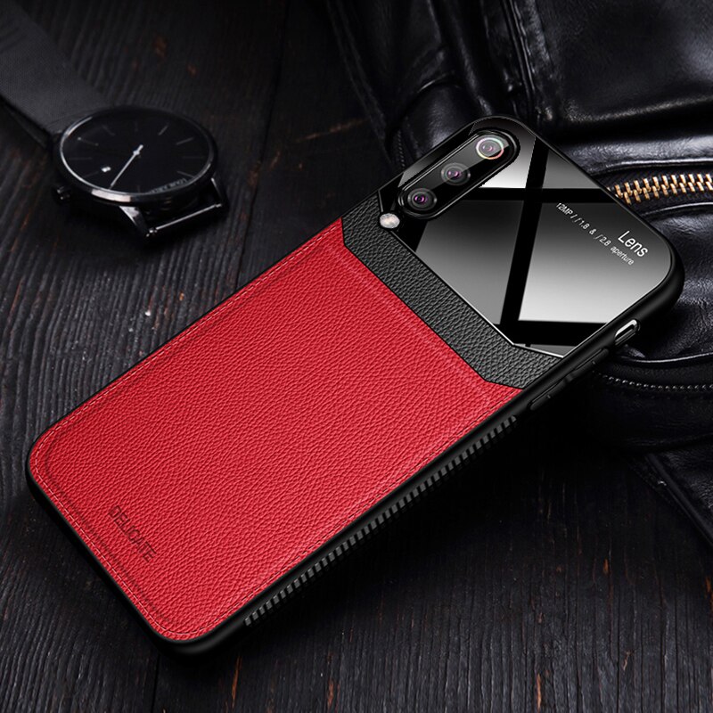 Silkscreen Mirror Leather Case For Xiaomi Redmi Note 7 Redmi 7 Note 8 Pro Back Luxury Case for Xiaomi Mi 8 Mi 9 T Mi9T Pro: For Redmi Note 8 / Red