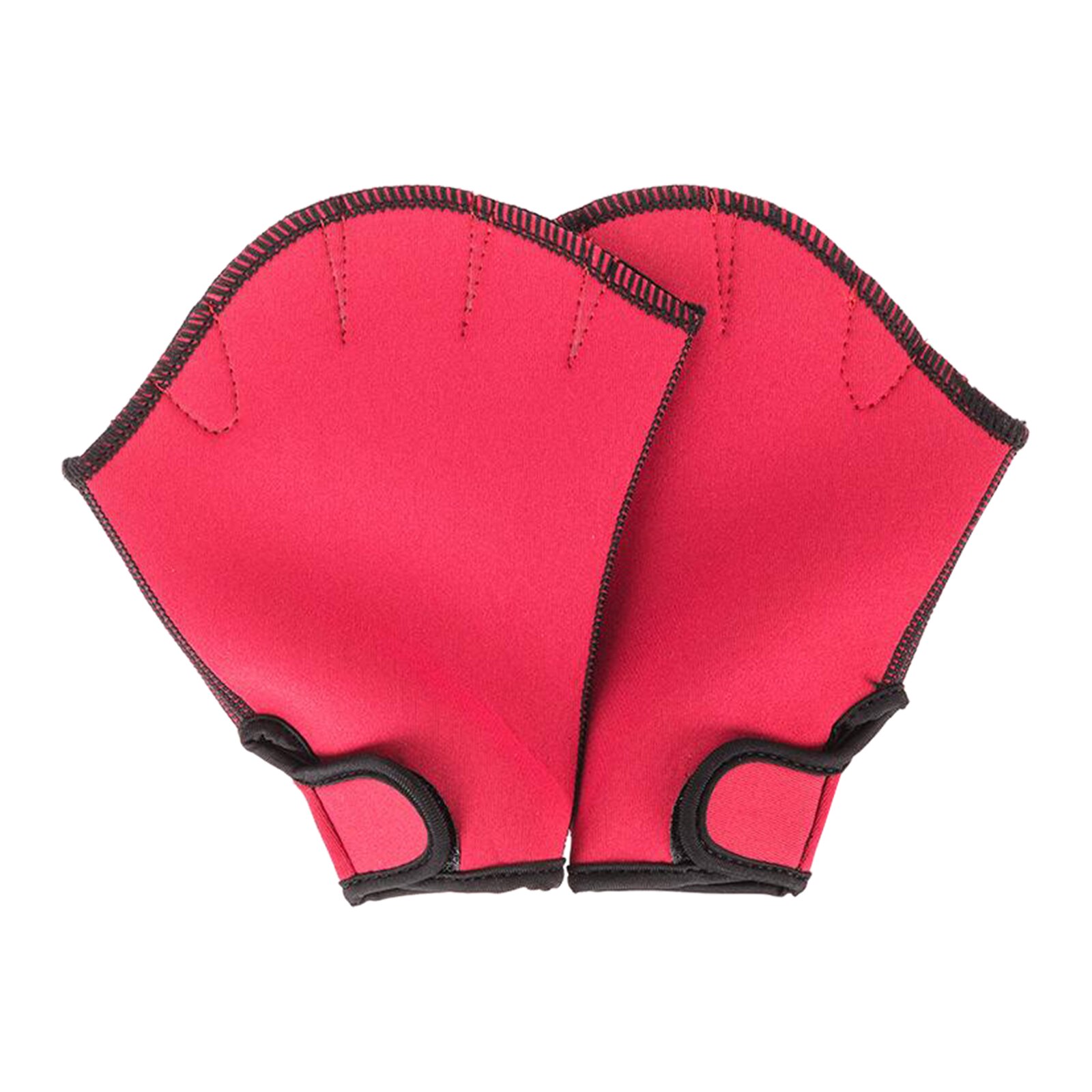 1 paar Schwimmen Handschuhe Aquatische Fitness Wasser Widerstand Aqua Fit Paddle Training Finger Handschuhe für Frauen Männer Kinder: Red S