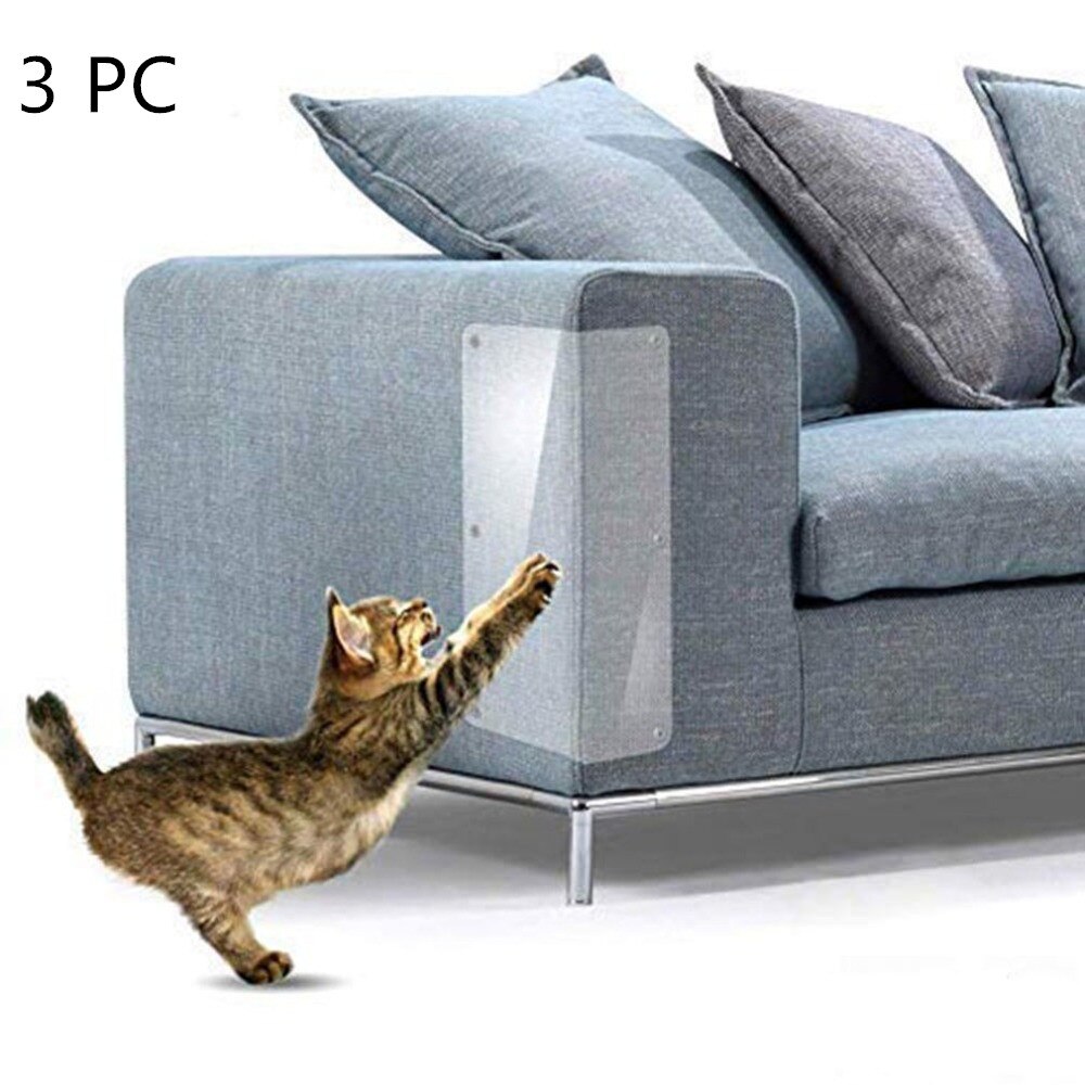 Pet Cat Scratch Deterrent Tape Cat Couch Protectors Furniture Scratch Guards Sofa Protection Pads Furniture Guard: 3pc / 15x40cm