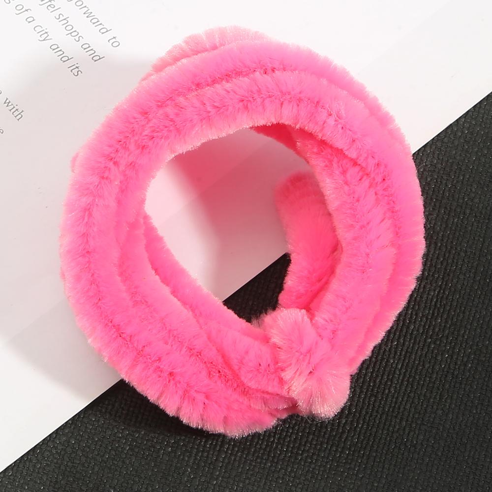 1 meter 10mm chenille stilke piberensere børn plys pædagogisk legetøj farverigt piberenser legetøj håndlavet gør-det-selv forsyninger: Fuchsia