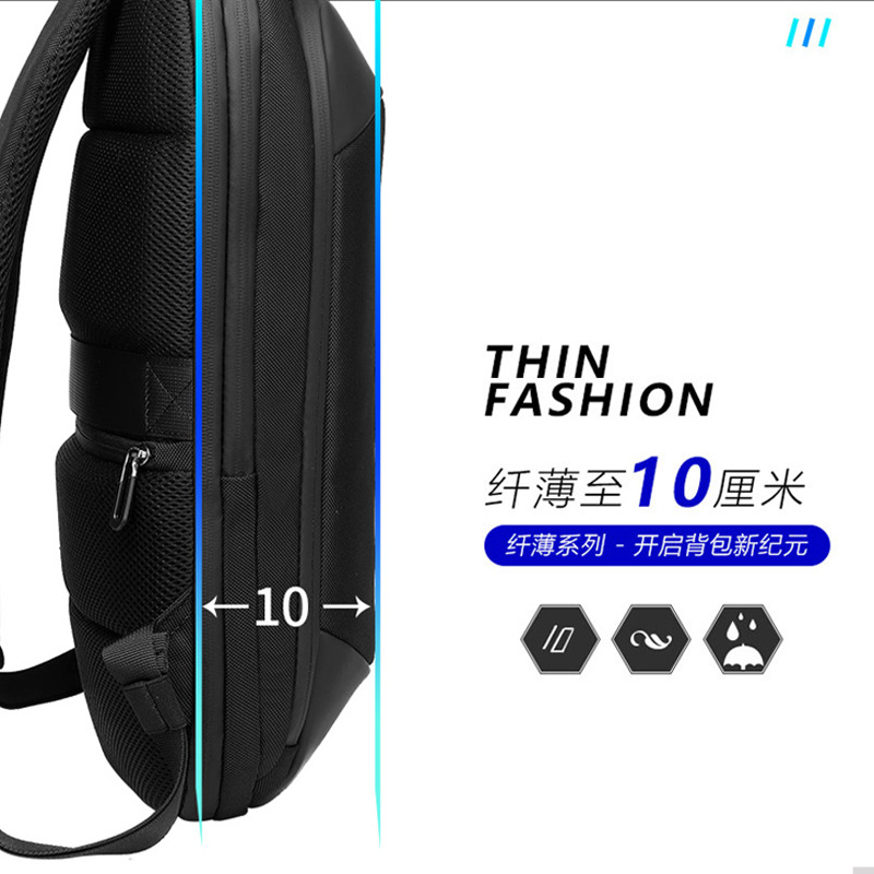 Sac à dos pour ordinateur portable, sac fin pour ordinateur portable, unisexe, 14 pouces, Simple, Business, léger, décontracté, extensible, pour écoliers
