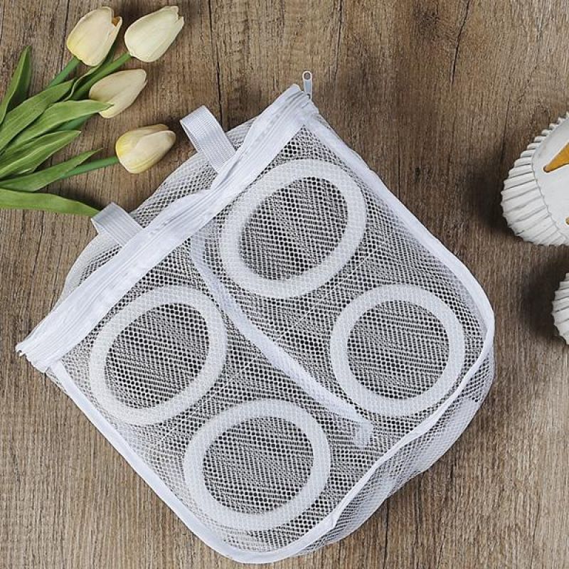 Shoes Washing Bags 3pcs Hang Bags Airing Dry Tool Mesh Laundry Bags Washing Net Bag Shoes Underwear Bra Clothes Protect Wash Bag: 3PCS Square