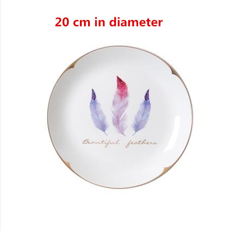 American country ceramic plate pendant, home restaurant, bar and hotel wall decoration crafts, animal pattern artwork: style  3