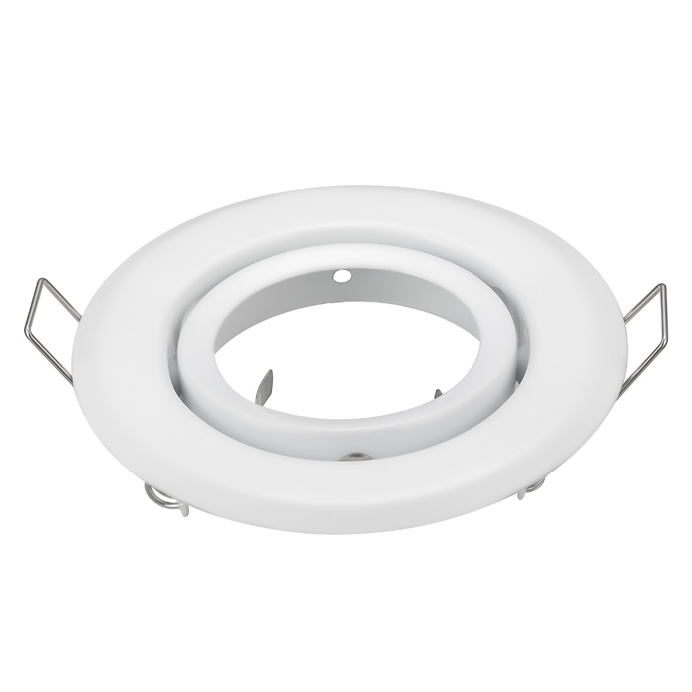 2pcs/lot Round Recessed LED Ceiling Light Adjustable Frame MR16 GU10 Bulb
