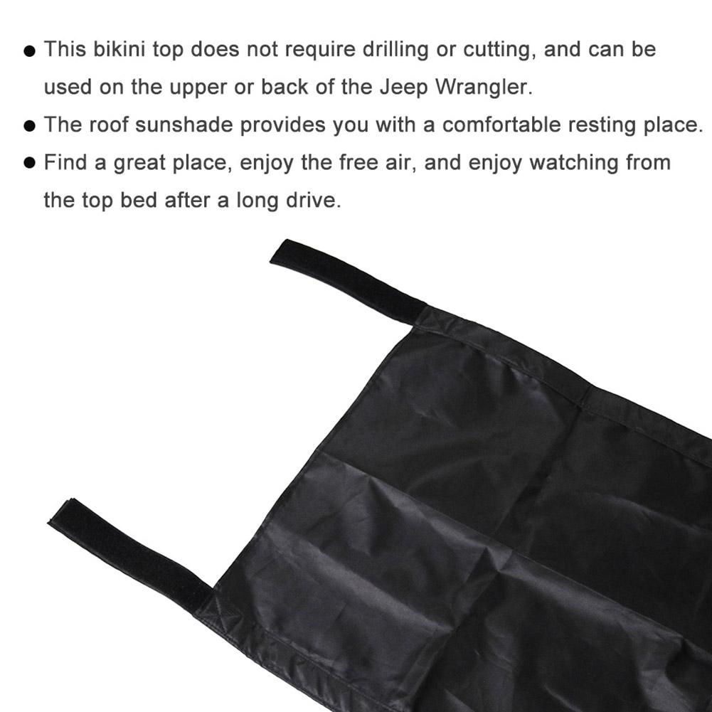 Couverture de toit de voiture Auto haut parasol toit lucarne stores protecteur parasol pour Jeep Wrangler 1987 Protection Automobile
