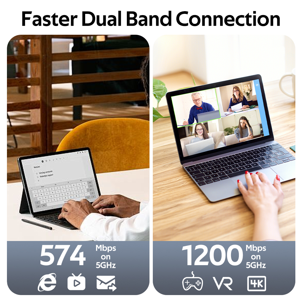 FENVI WiFi 6 USB Dongle MT7921 Ricevitore 1800Mbps Dual Band 2.4G/5G Scheda di rete wireless USB 3.0 Adattatore WIFI per laptop desktop