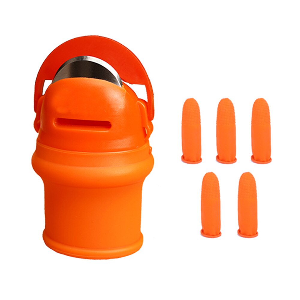 Thumb Cutter Gardening Tools Pruning Shears Garden Picking Plant Vegetables Separator Finger Tool Multifunction Kitchen Cutter: L Rubber fingerstall