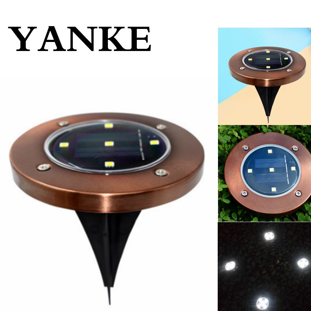 Yanke led zonne-gazonverlichting buitenpad tuinpad oprit tuinpadverlichting tuinverlichting begraven licht