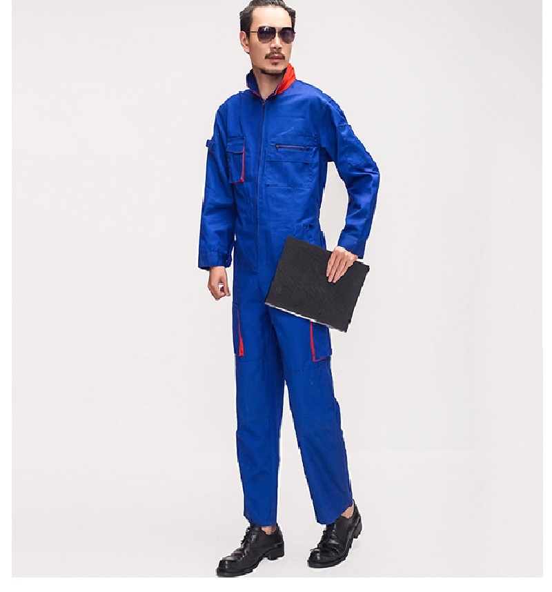 Monos De Trabajo para Hombre, uniformes De cuello levantado, ropa mecánica, Siameses, cintura elástica, Overol De Trabajo
