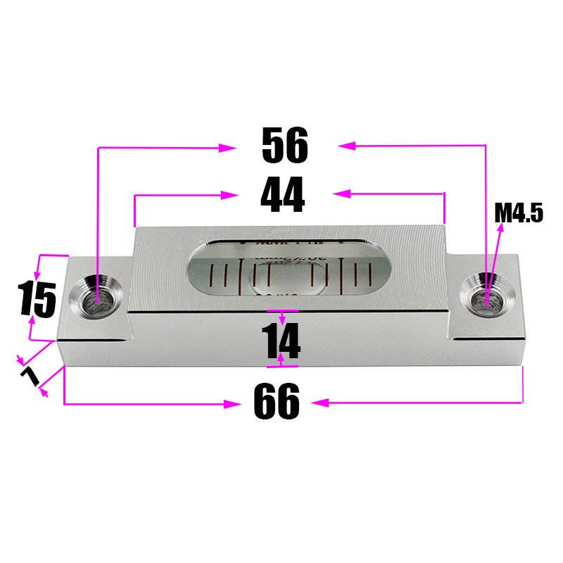 High precision aluminum alloy strip long horizontal bubble mini level Bubble Level Measuring Instrument