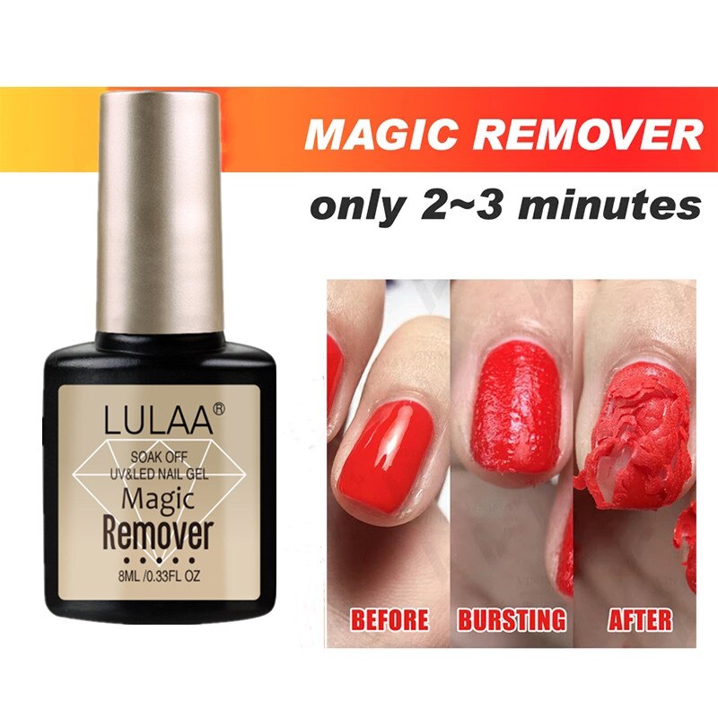 Magic Nagellak Remover 8Ml Burst Uv Gel Soak Off Remover Gel Polish Remover Voor Manicure Snelle Gezonde nail Cleaner