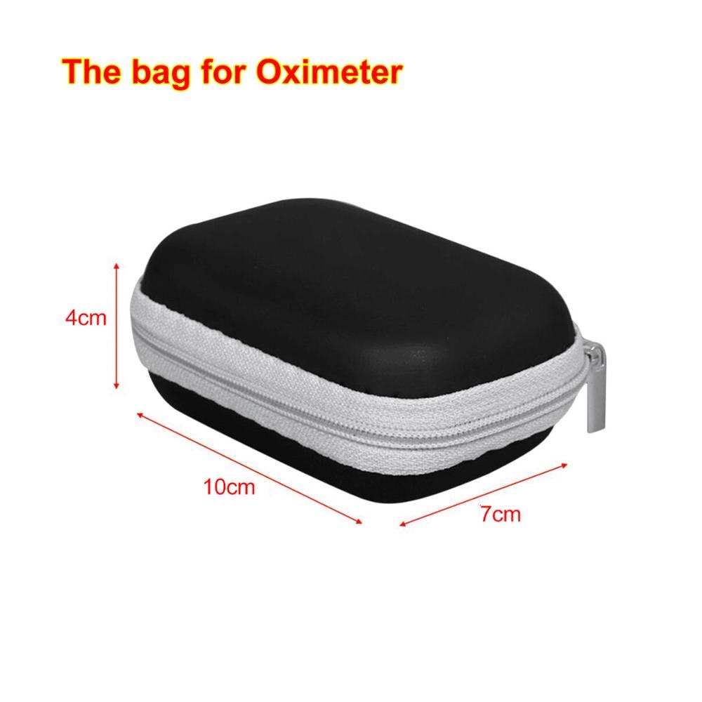 Pulsómetro Digital con Clip para dedo pulsómetro, Sensor de saturación de oxígeno en sangre para el hogar: Bag