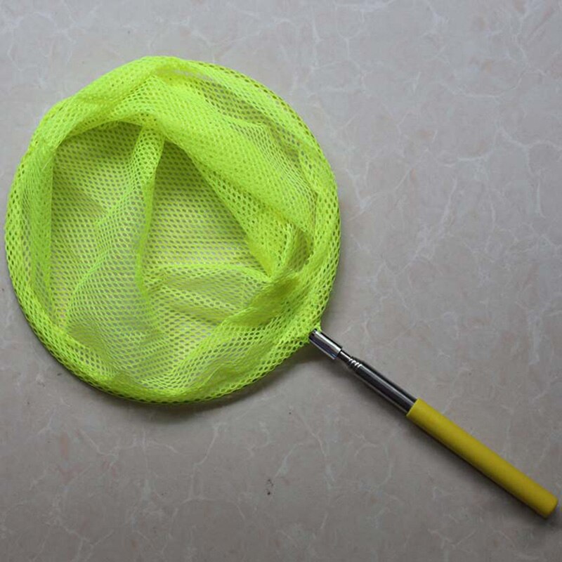 Colorful Kids Telescopic Butterfly Net, Extendable 34 Inches and Anti Slip Grip, Perfect for Catching Bugs Insect Small Fish: Green