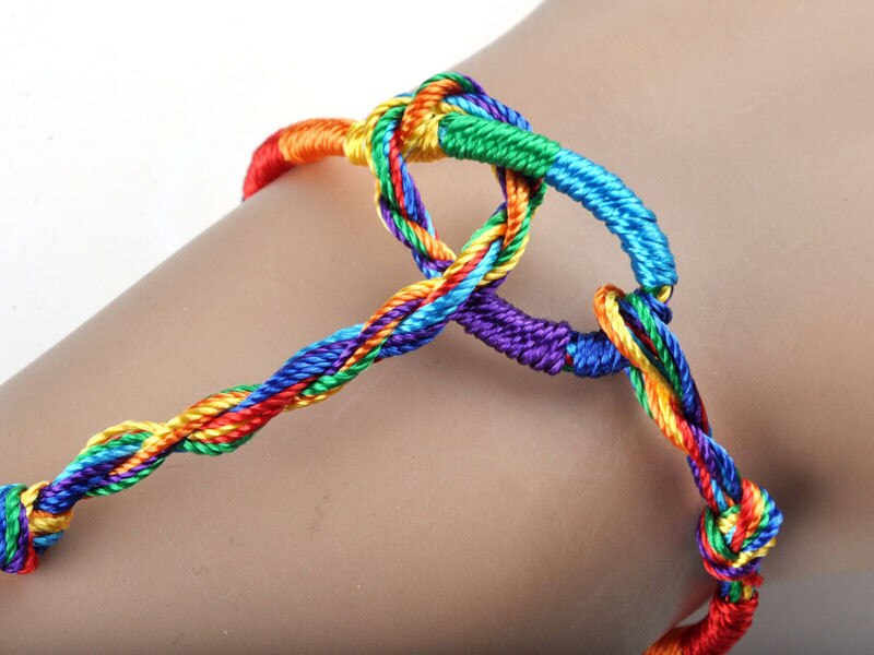 Lote de 50 Uds de joyería trenzada para pulseras hechas a mano, con cuerdas de amistad, brazalete con bolitas para la cabeza, ,