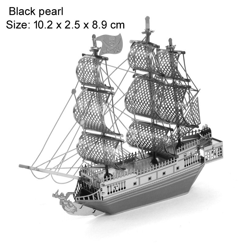 Boat 3D Metal Puzzle Black pearl 056 Burke Class Destroyer Titanic model KITS Assemble Jigsaw Puzzle Toys For Children