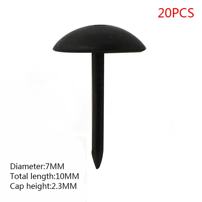 20 stücke/druckbolzen tür nagel Kasten Sofa verdickung Heftzwecke Zucht Hardware- schwarz druckbolzen dekoration Nagel Kunst schmuck: 7x10mm