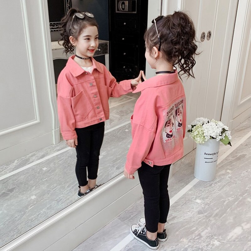 Abrigo vaquero para chicas chaqueta para niños, bonito , ropa vaquera para niños, ropa de adolescentes, de 8 a 12, TZ484