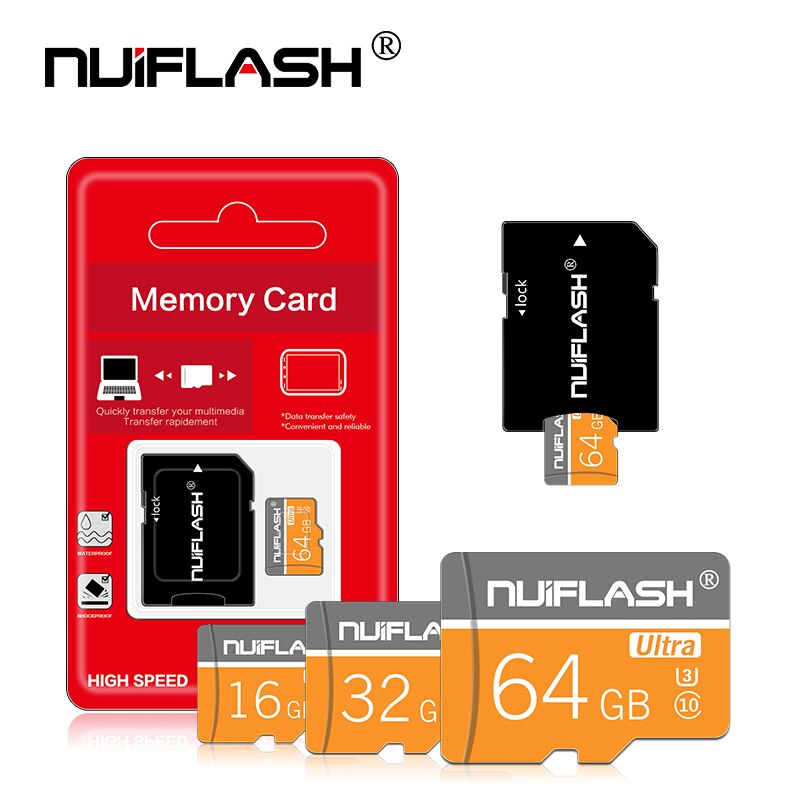 Nuiflash Micro Sd 128Gb 64Gb 32Gb 16Gb 80 Mb/s Tf Usb Flash Geheugenkaart Microsd 8Gb/48 Mb/s Class10
