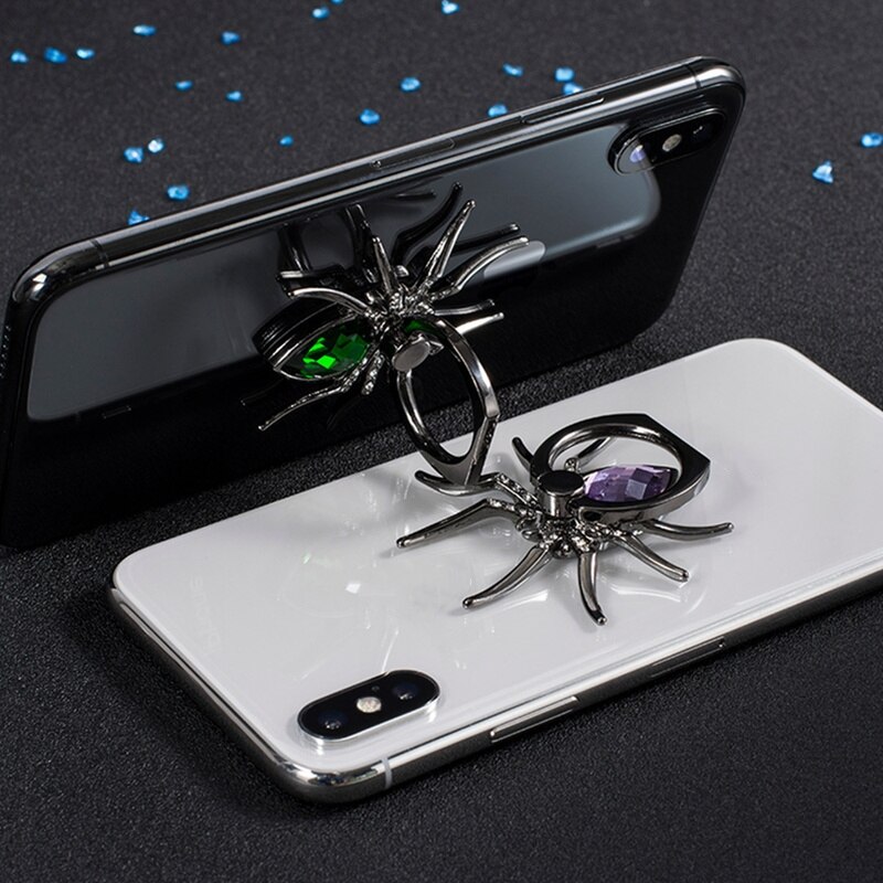 1PCs Anello di Barretta Holder 360 Rotazione Del Telefono Mobile Stand In Metallo Spider Bling Per Samsung S10 per Iphone X Mobile accessori del telefono