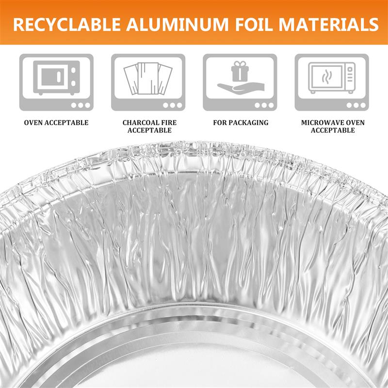 40 Pcs Baking Tin Disposable Pie Dishes Small Pan Food Trays Tart Plate Cafes Restaurants Aluminum Foil Serving