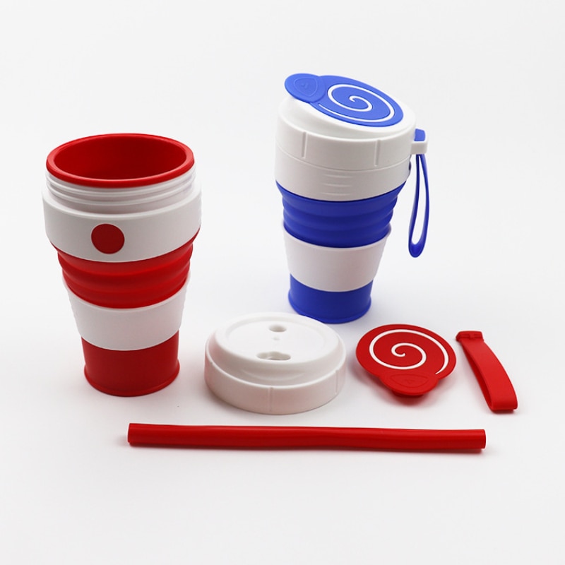 Lékué Koffiebeker To Go - 355 ml - Coral Pink