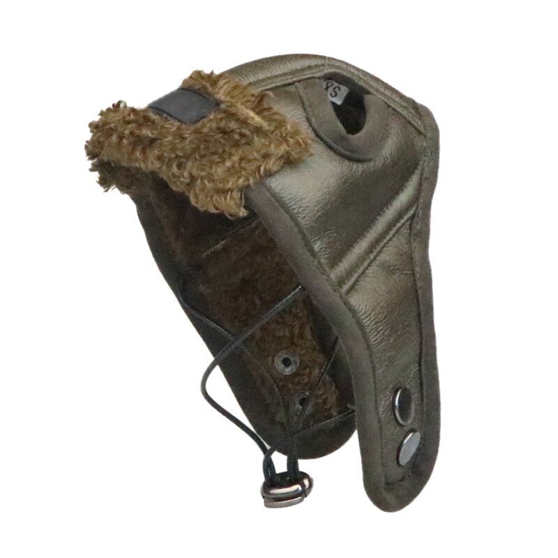 Difraz para perro pour petit chien | Chapeau d'hiver en cuir PU, en cachemire, pour chiot, joli et confortable, pour petit chien zh1: green / XL