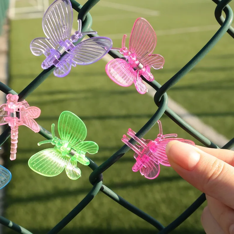Pince à orchidée libellule papillon, 100/10 pièces, Clips pour plantes de jardin, vigne grimpante, Support fixe, Clip en plastique, décoration de jardin bonsaï