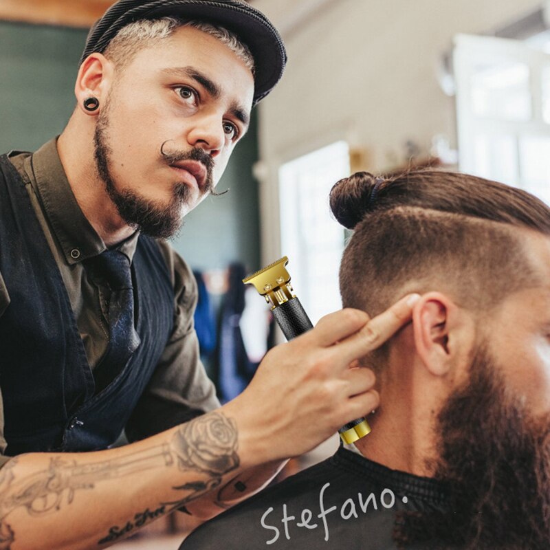 Cortadora de pelo para hombre, máquina de afeitar clásica, recargable, estilo de corte de pelo,