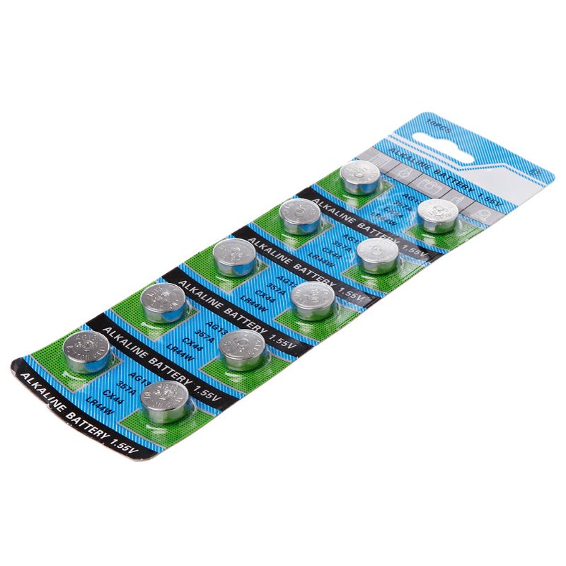 10Pcs AG13 A76 LR44 357A S76E G13 Button Coin Vormige Mobiele Batterij 1.55V Alkaline Button Batterijen