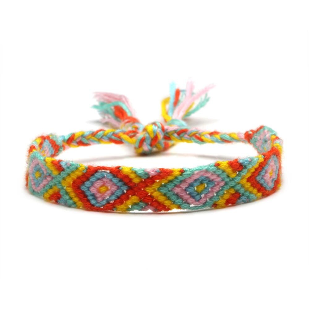 Boho Kleurrijke Borduurgaren Handwoven Mode Vriendschap Armband Vrouwen Meisje Chic Zomer Surfer Vervaardigd Sieraden: 12