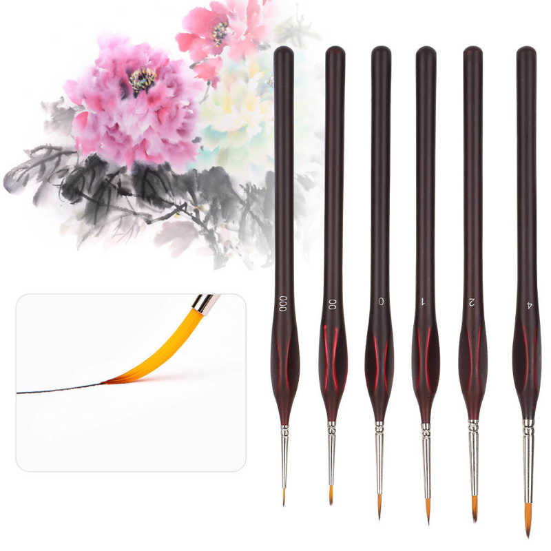 Hook Wire Paint Brush Nylon Brush Hair Gouache Watercolor Painting Pen Art Supplies