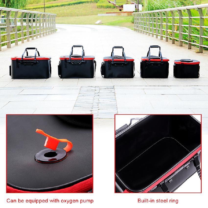 Waterproof Fishing Bag Large Capacity Multifunctional Lure Fishing Tackle Pack Outdoor Live Fishing Bag Fish Box Supplies