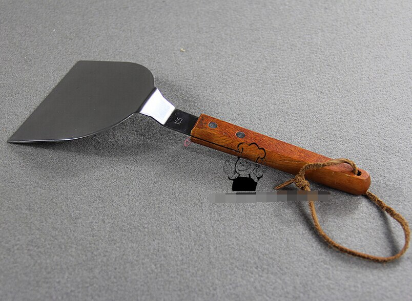 Kitchen cooking tools turner fried pizza iron wood handle anti-scald kitchen accessories cooking tools