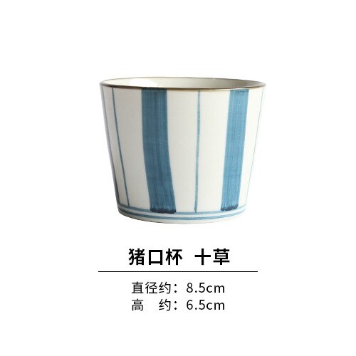 WHYOU 1piece Retro Tea Single Wine Cup Ceramic Tureen Set Business Drinkware: L