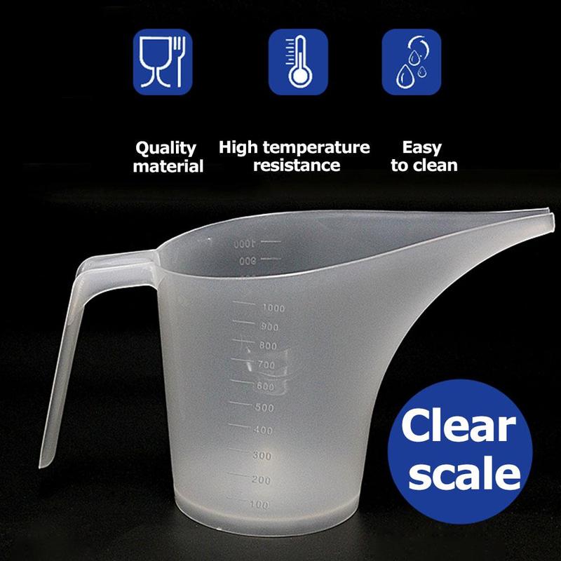 Tip Mouth Plastic Measuring Jug Cup Graduated Surface Cooking Kitchen Bakery Bakeware Liquid Measure Container Baking Tools