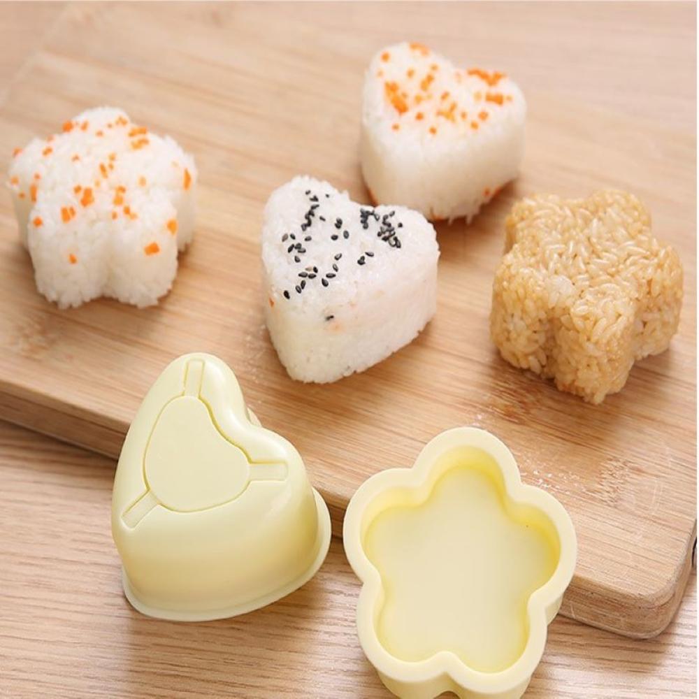 Limitools 2 st /1 set sushi mögel onigiri ris boll bento press maker mögel diy verktyg verktyg kök tillbehör