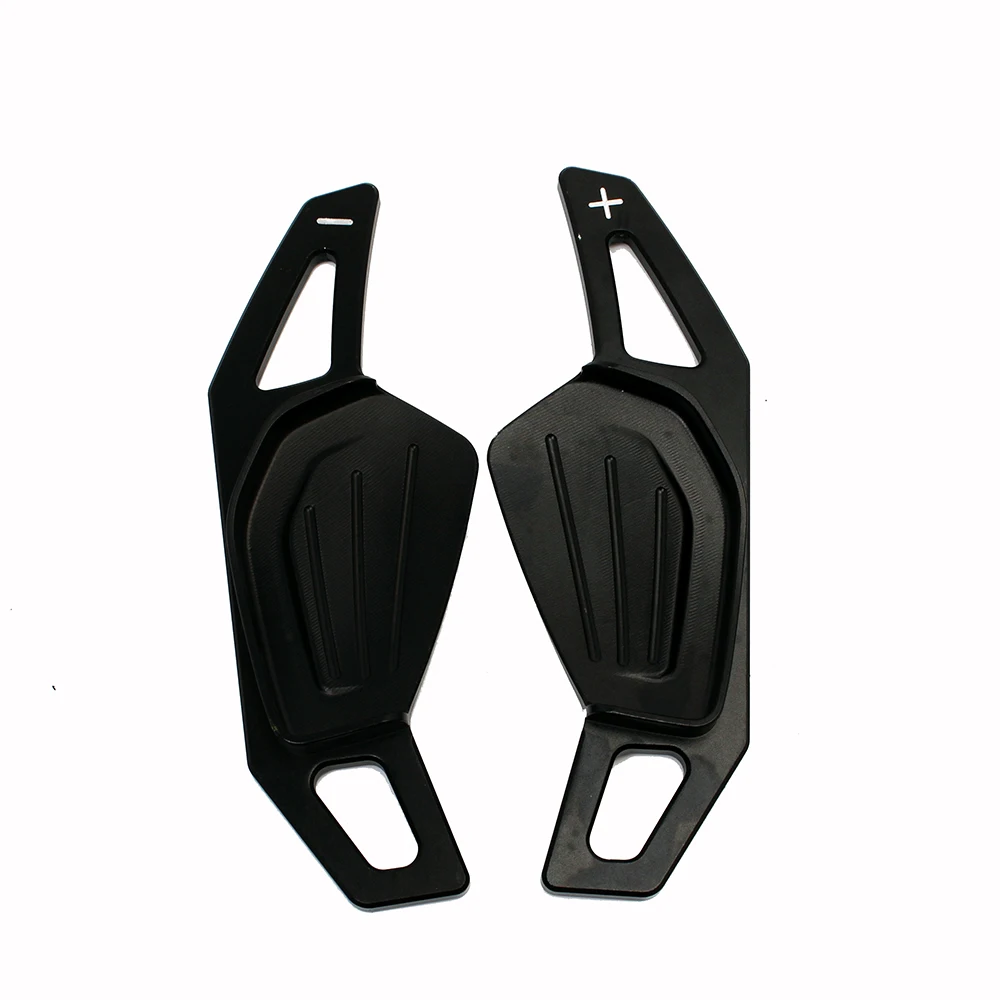 Pagaie cambio per Skoda ENYAQ iV Octavia Scout RS VRS A8 MK4 Karoq Kodiaq 2021 Sportline Volante per auto DSG Estensione ingranaggi: Black