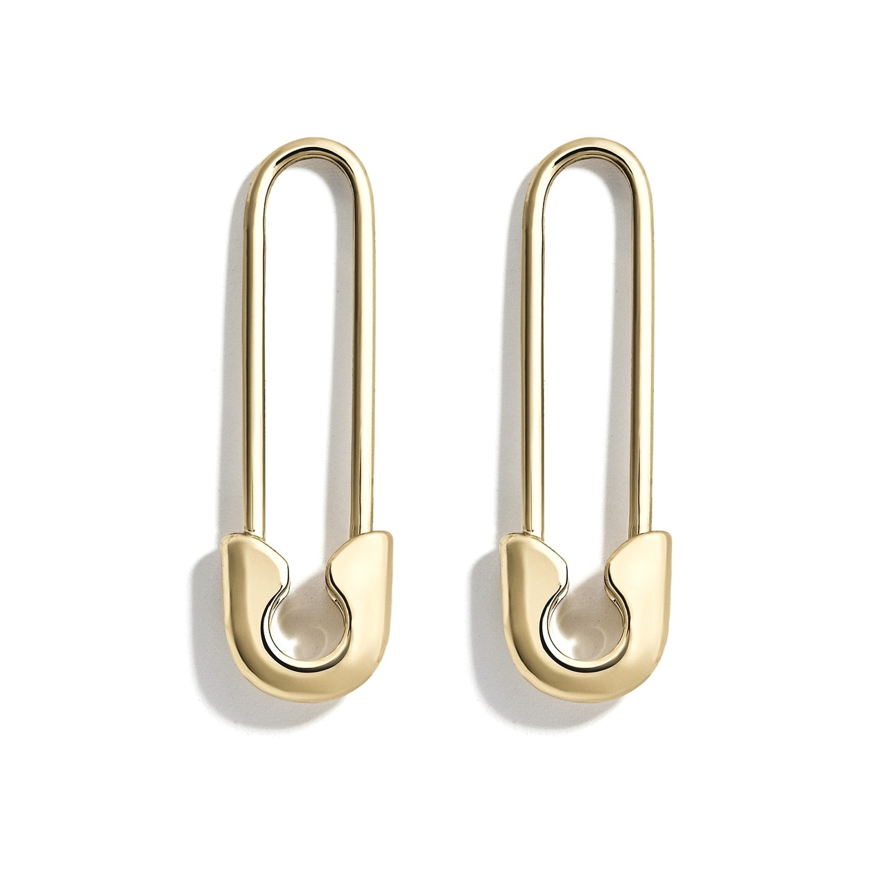 1 Paar Minimal Metalen Rose Goud/Gouden Veiligheidsspeld Oorbellen Voor Vrouwen Gir'ls Punk Piercing Stud Oorbel