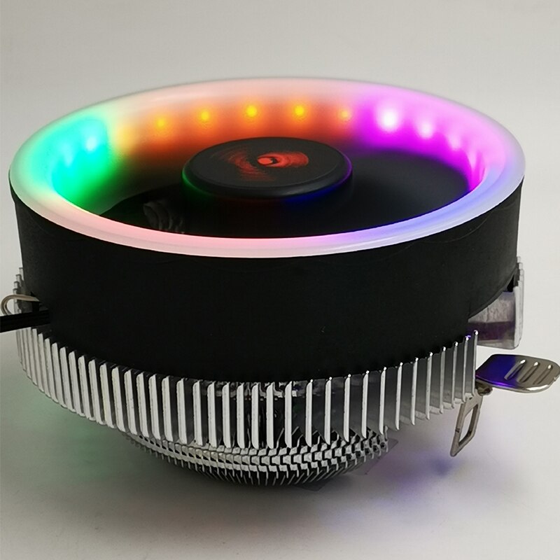 Universal Computer CPU Cooler Radiator Led Heat Sink AMD Intel Silent 3Pin PC CPU Cooling Cooler Heatsink Fan cooler processador