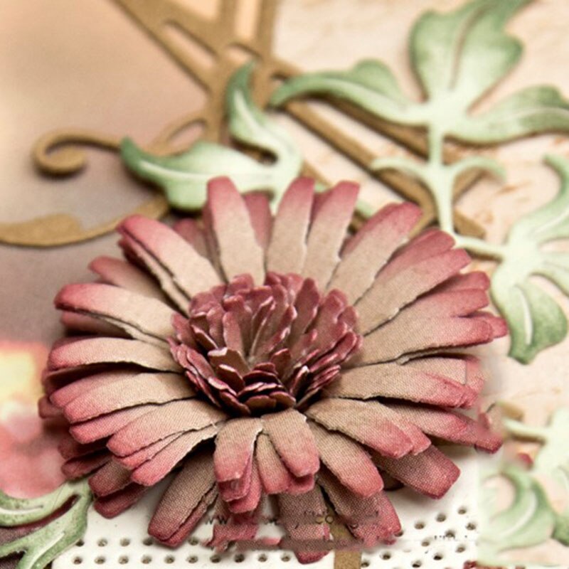 CH-plantillas de corte de Metal con flores para álbum de recortes, adornos para álbumes de fotos, manualidades de grabado en relieve para tarjetas de papel, novedad