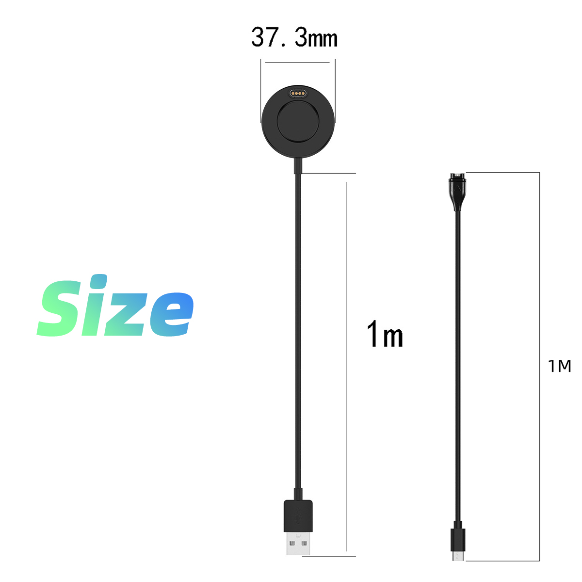 Dock-Ladegerät USB-Ladekabel für Garmin Fenix 5/5S/5X Plus 6/6S/6X Profi Saphir Venu Vivoactive 4/3 945 245 45 Quatix 5