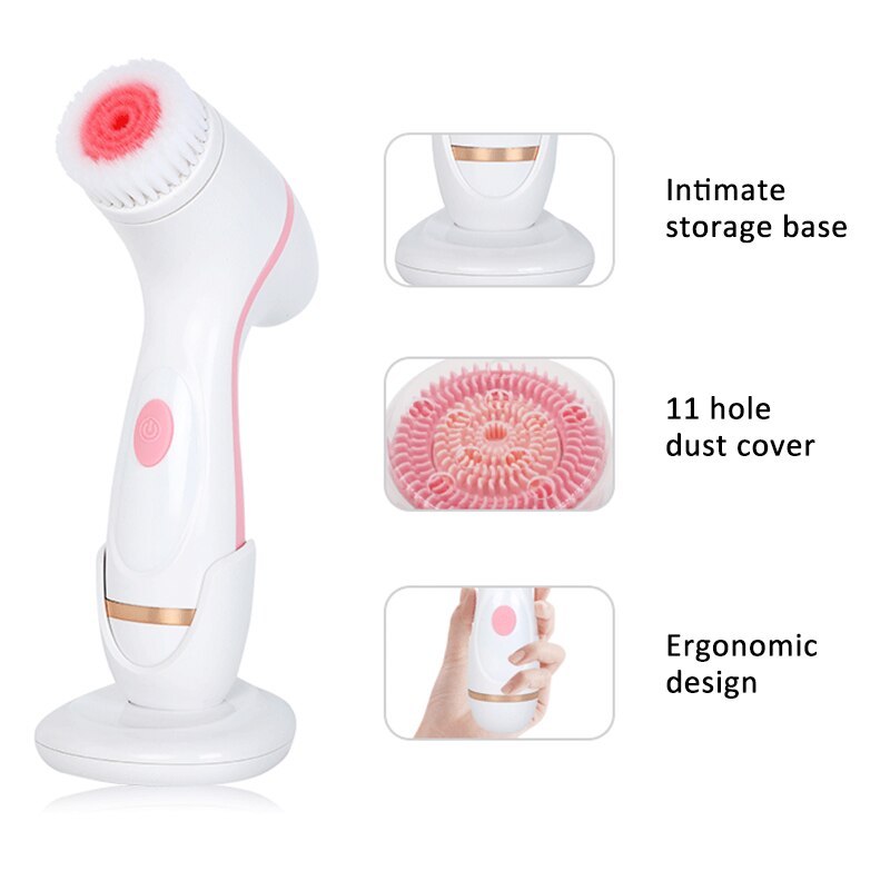 Brosse nettoyante visage Spin brosse ensemble système de Spa du visage pour le nettoyage en profondeur de la peau enlever les points noirs