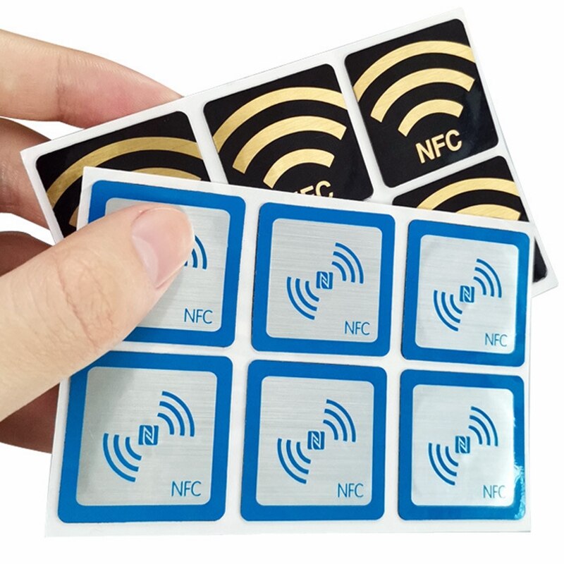 10Pcs NFC 216 Stickers Access Control Anti Metal Interference Intelligent Mobile Phone Inductive Electronic Label With Back Glue